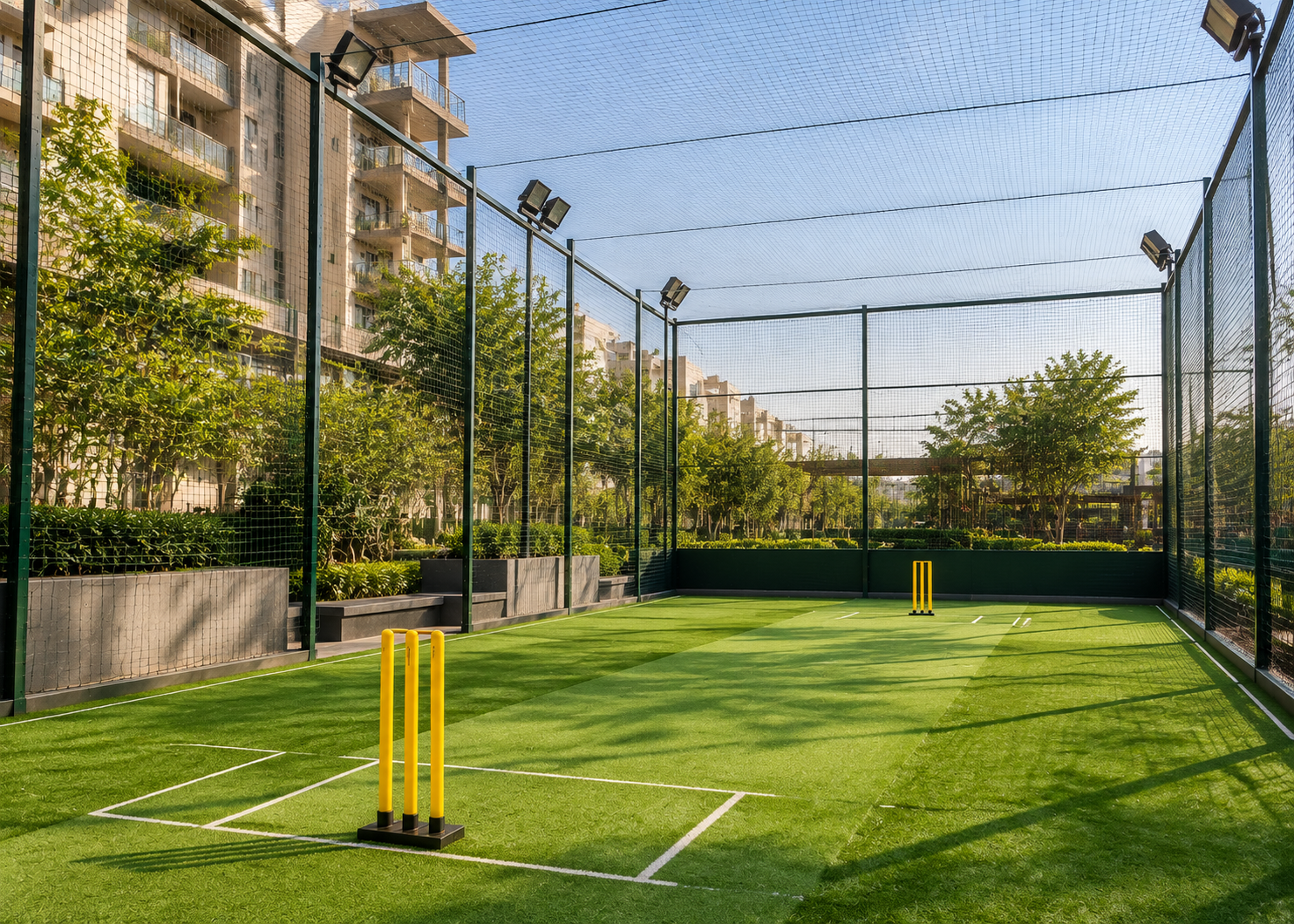 Box cricket pitch