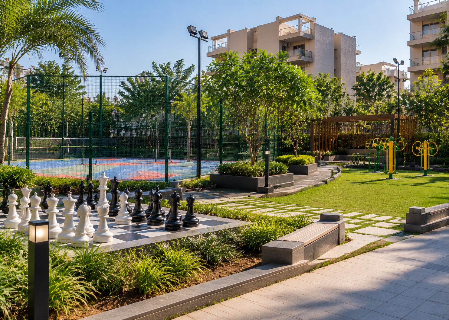 Outdoor games area